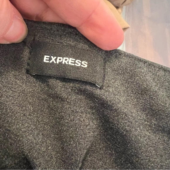 Express Ponte Pant Charcoal Heather Gray XXL - Picture 12 of 14